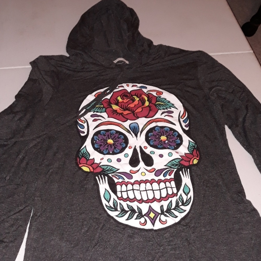 Soft thin long sleeve hoodie Sz Medium